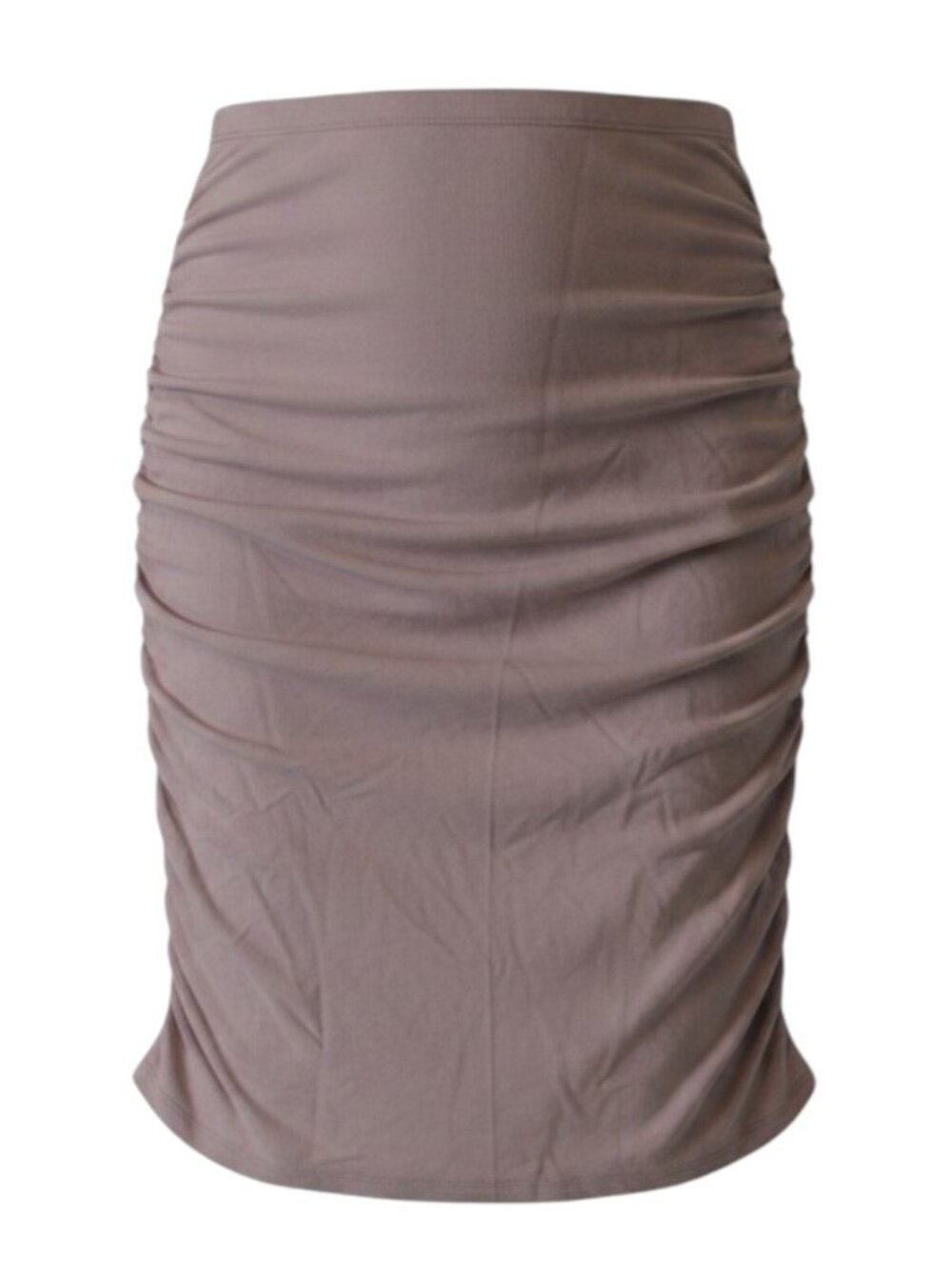 Sunday Best Ruched Bodycon Skirt Women's Medium Mauve Pink
